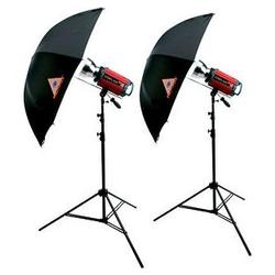 PhotoFlex Photoflex SKSF300W243B StarFlash 300 Gemini Umbrella Kit w/ Case