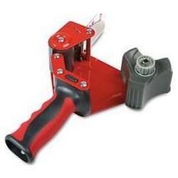 3M Pistol Grip Box Sealing Tape Dispenser, Metal Construction/Foam Handle, Red (MMMST181)