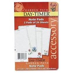 Daytimer/Acco Brands Inc. Planner Refill, Garden Path Note Pads, 5-1/2 x 8-1/2, 2 Pads, 24 Sheets Each (DTM13488)