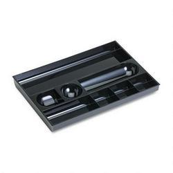 RubberMaid Plastic Eight-Compartment Catch'All® Desk Drawer Tray, Ebony (RUB16251)