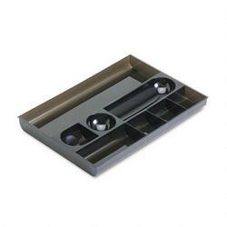 RubberMaid Plastic Eight-Compartment Catch'All® Desk Drawer Tray, Smoke (RUB16253)