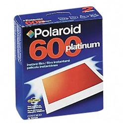 Polaroid Type 600 High Definition Platinum Film - Instant Color Film Sheet ISO 640 (623965)