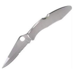 Spyderco Police, Stainless Steel Handle, Comboedge