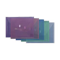 Lion Office Products Poly Envelope,Hook and Loop Closure,13 x9-3/8 ,Blue (LIO22080BL)