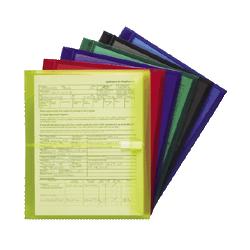 Smead Manufacturing Co. Poly Side-Load Envelopes/Hook & Loop, 1-1/2 Gussets, Letter, 6-Pk, Asst Colors (SMD89661)