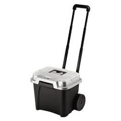 RubberMaid Portable File, Wheeled, Premium, Telescopic Handle, 15.8w x 15.6d x 13.35h (RUB15076)