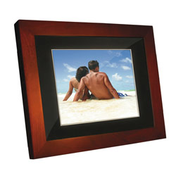 Portable USA 97934 Portable USA 10.4 Digital Picture Frame with Wooden Trim