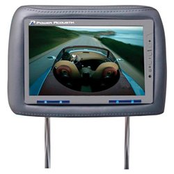 Power Acoustik HD-95GR Dual 9.5 Pre-Installed Universal Headrests (Gray)