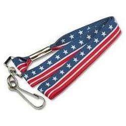 Advantus Corporation Premium Stars & Stripes Nylon Cord Lanyard with J Hook, 36 Long, 12 Per Pack (AVT75449)