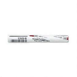 Pentel Of America Premium Super Hi-Polymer® .5mm Lead Refills, B, 12 Leads per Tube (PENC525B)