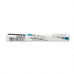 Pentel Of America Premium Super Hi-Polymer® .5mm Lead Refills, H, 12 Leads per Tube (PENC525H)