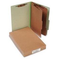 Acco Brands Inc. Pressboard 25-Point Classification Folders, Legal, 6-Section, Leaf Green, 10/Bx (ACC16046)