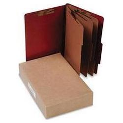 Acco Brands Inc. Pressboard 25-Point Classification Folders, Legal, 8-Section, Earth Red, 10/Bx (ACC16038)