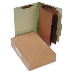 Acco Brands Inc. Pressboard 25-Point Classification Folders, Legal, 8-Section, Leaf Green, 10/Bx (ACC16048)