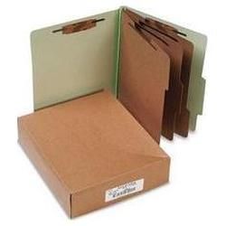 Acco Brands Inc. Pressboard 25-Point Classification Folders, Letter, 8-Section, Leaf Green, 10/Bx (ACC15048)