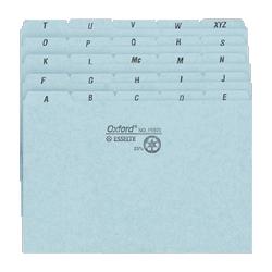 Esselte Pendaflex Corp. Pressboard,Self-Tab Card Guides,A-Z,25 PT,5 x3 , BE (ESSP3525)