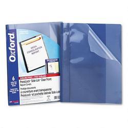 Esselte Pendaflex Corp. Presslock Side-Lok™ Clear Front Report Cover, Blue, 6/Pack (ESS60428)
