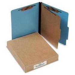 Acco Brands Inc. Presstex® ColorLife® Classification Folders, Letter, 4-Sect., Light Blue, 10/Bx (ACC15642)