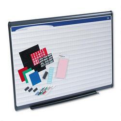 Quartet Manufacturing. Co. Prestige Plus™ Magnetic Porcelain Planning System, 1 x 1 Grid, 48 x 36 (QRTPP1143)