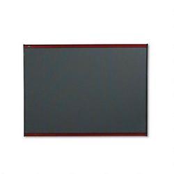 Quartet Manufacturing. Co. Prestige Plus® Gray Diamond Mesh Bulletin Board, 48 x 36, Mahogany Frame (QRTB444M)