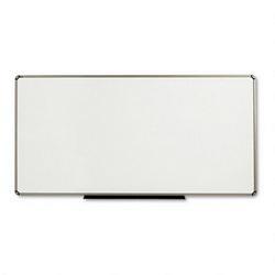 Quartet Manufacturing. Co. Prestige™ Total Erase® Dry Erase Marker Board, Titanium Euro™ Frame, 96 x 48 (QRTTE568T