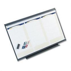 Quartet Manufacturing. Co. Prestige™ Total Erase® Modular 3-Month Planning System, 36 x 24, Graphite Frame (QRTCMP32)