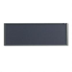 Quartet Manufacturing. Co. Prestige™ Workstation Bulletin Board, 36 x 13, Gray Fabric, Graphite Frame (QRTWB3613)