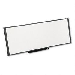 Quartet Manufacturing. Co. Prestige™ Workstation Total Erase® Marker Board, 48 x 18, Graphite Frame (QRTWM4818)