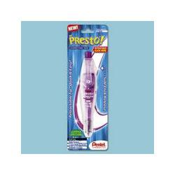 Pentel Of America Presto Retractable, Refillable Correction Tape Pen, 1/6 w x 157 l (PENZT304WBP)