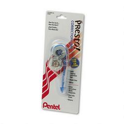Pentel Of America Presto™! Multipurpose Correction Tape, 1-Line, 1/5 x 197 , White (PENZT35WBPK6)