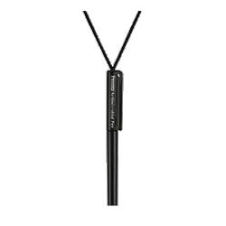 PM COMPANY Preventa® Antimicrobial Necklace Pen, Black Barrel, Black Ink (PMC05081)