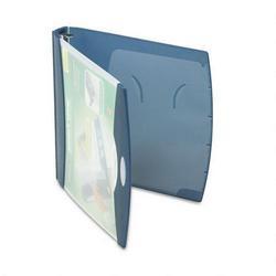 Wilson Jones/Acco Brands Inc. Print-Won't-Stick Smart-View™ Poly Round Ring View Binder, 1 Cap., Blue (WLJ43803)