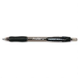 Faber Castell/Sanford Ink Company Profile Retractable Ballpoint Pen, 1.4mm, Black Ink, Dozen (PAP89465)