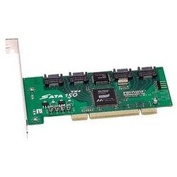 PROMISE Promise SATA300 TX4 Serial ATA Controller - 4 x 7-pin Serial ATA/300 Serial ATA - PCI (SATA300 TX4-5PK)