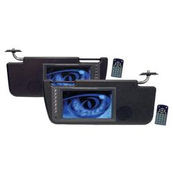 Pyle PLVS72TBK 7 Dual TFT LCD Sun Visor Monitors (Black)