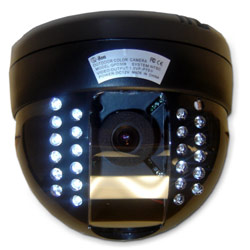 DIGITAL PERIPHERAL SOLUTIONS Q-See QPD308 Indoor DOME Professional 6mm Color CCD 420TVL Camera - 30ft Night Vision