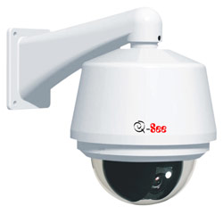 DIGITAL PERIPHERAL SOLUTIONS Q-See QSIPO26X Outdoor IP Speed Dome Camera w/ Night Vision & Built-in Heat Circulating Blower - 26x Zoom