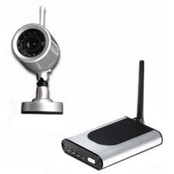 DIGITAL PERIPHERAL SOLUTIONS Q-See QSWLOCR 2.4 Ghz Wireless Outdoor Camera Kit with Receiver - 20ft Night Vision