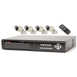 DIGITAL PERIPHERAL SOLUTIONS Q-see Q4DVR4CM 4 Channel Digital Video Recorder System - 4 x Camera, Digital Video Recorder - Motion JPEG Formats - 160GB Hard Drive