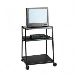 Quartet Manufacturing. Co. Quartet Wide Body A/V Cart - Black