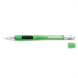 Pentel Of America Quicker Clicker™ Automatic Pencil, .5mm Lead, Transparent Green Barrel (PENPD345TD)