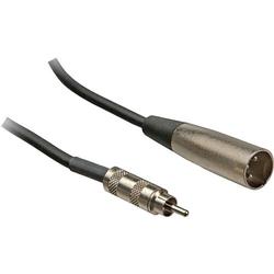 Hosa RCA Male to 3-pin XLR Male Cable - 5 ft