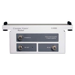 Channel Vision RETURN PATH AMPLIFIER RETURNS PATH SIGNAL FROM MODEMS AND CABLE BOXES +14DB GA