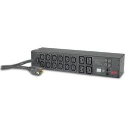 AMERICAN POWER CONVERSION Rack PDU, Metered, 2U, 30A, 208V, (12) C13s & (4) C19