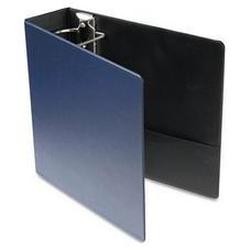 Cardinal Brands Inc. Recycled Easy Open® D-Ring Binder, Leather Grain Vinyl, 3 Capacity, Navy (CRD18743)