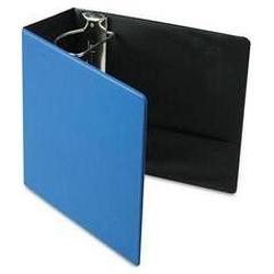 Cardinal Brands Inc. Recycled Easy Open® D-Ring Binder with Finger Slot, 5 Capacity, Medium Blue (CRD18767)