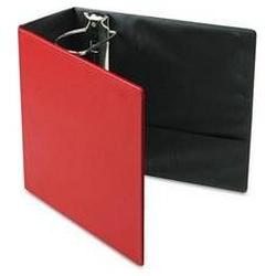 Cardinal Brands Inc. Recycled Easy Open® D-Ring Binder with Finger Slot, Vinyl, 5 Capacity, Red (CRD18768)