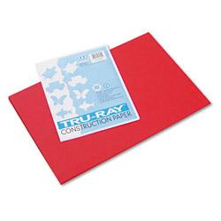 Riverside Paper Recycled Tru-Ray® Construction Paper, 12 x 18, Festive Red, 50 Sheets/Pack (RIV03432)
