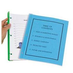 Redi-Tag/B. Thomas Enterprises Redi-Bind Binder Spines, Organization Pack, 50-Sheet Capacity, 5 Spines/Pack (RTG13002)