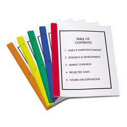 Redi-Tag/B. Thomas Enterprises Redi-Bind Binder Spines, Presentation Pack, 50-Sheet Capacity, 5 Spines/Pack (RTG13001)